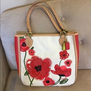 Coach canvas tote